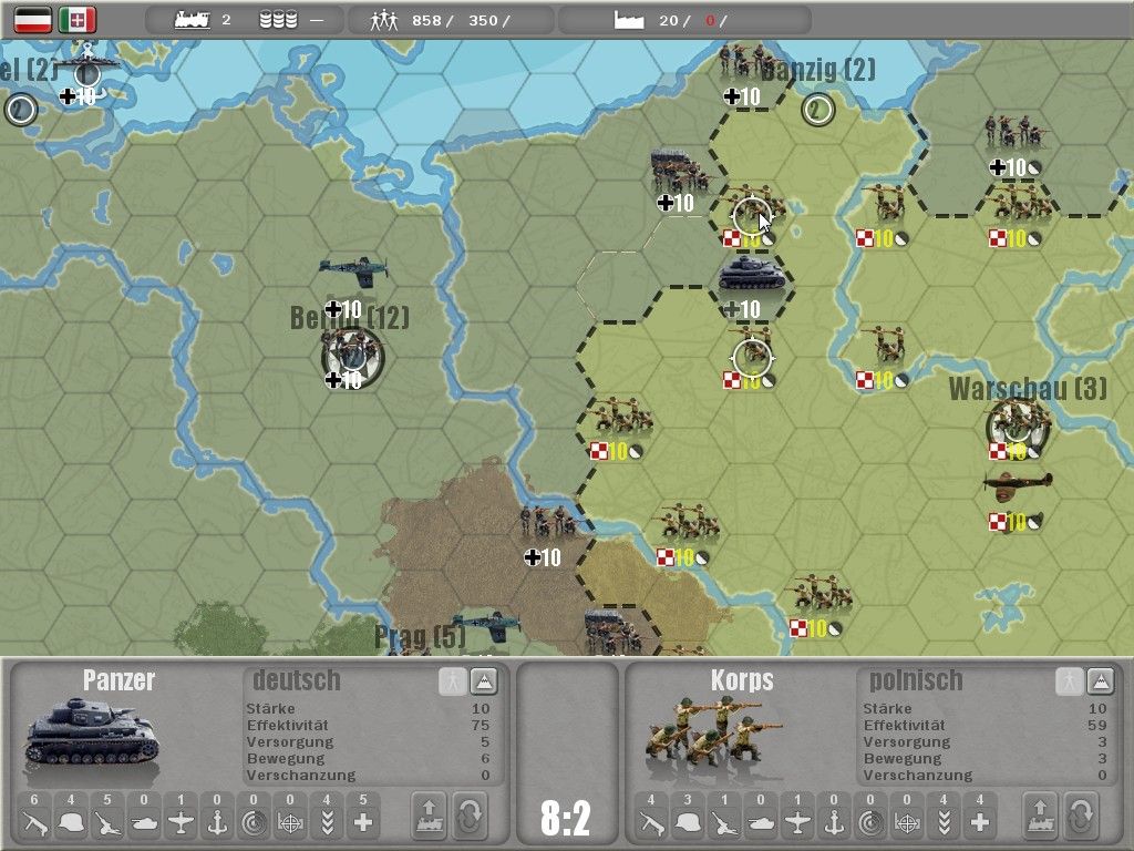 Commander: Europe At War screenshot 4 for PSP